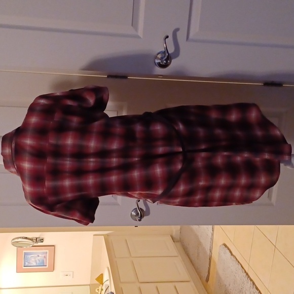 💙💫Red Plaid Button-Up Dress - Picture 7 of 10